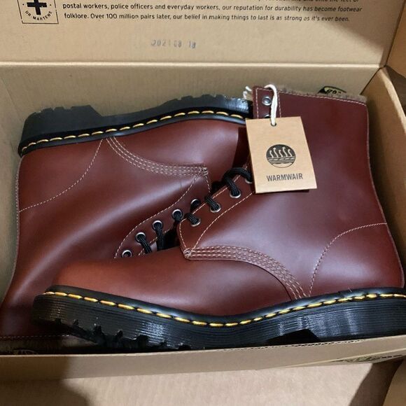 Dr. Martens | 1460 Serena Aburzzo Lug Sole Leather Boots - Picture 7 of 9
